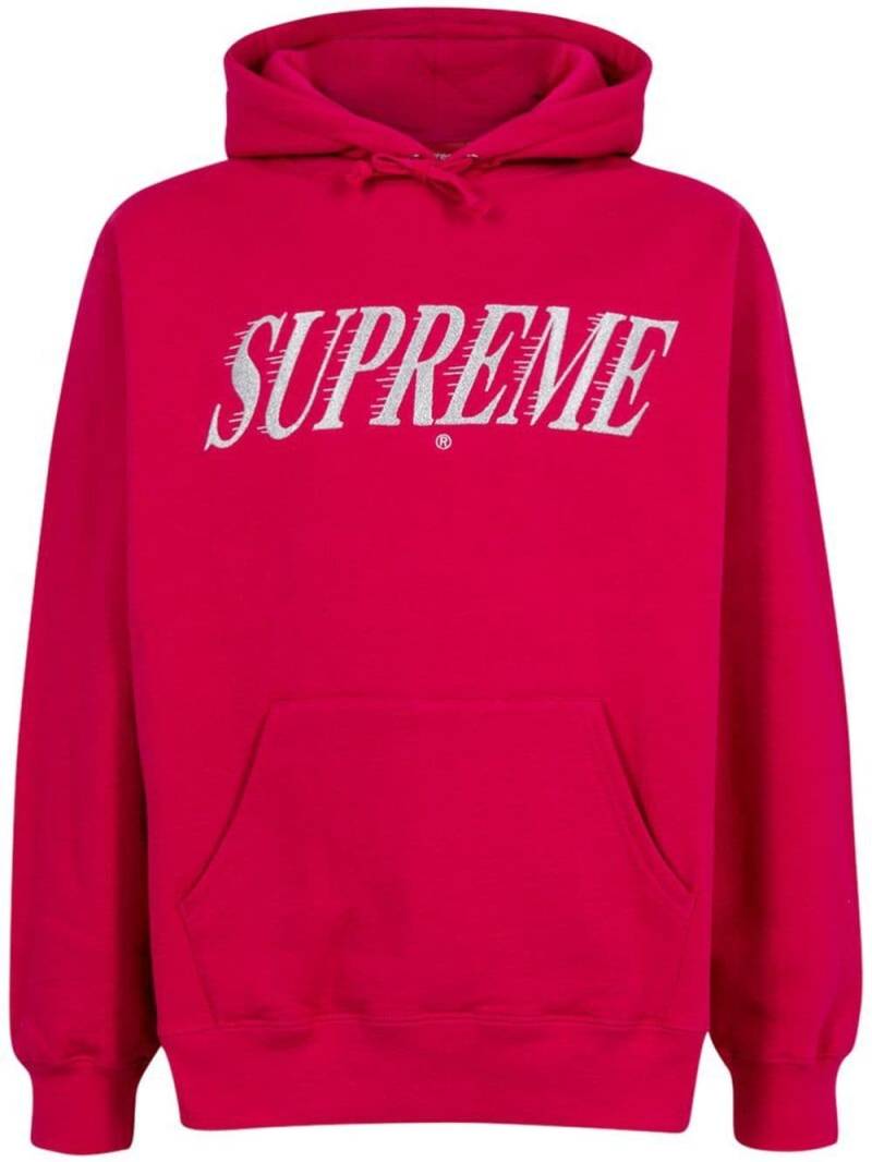 Supreme Crossover logo-print hoodie - Red von Supreme