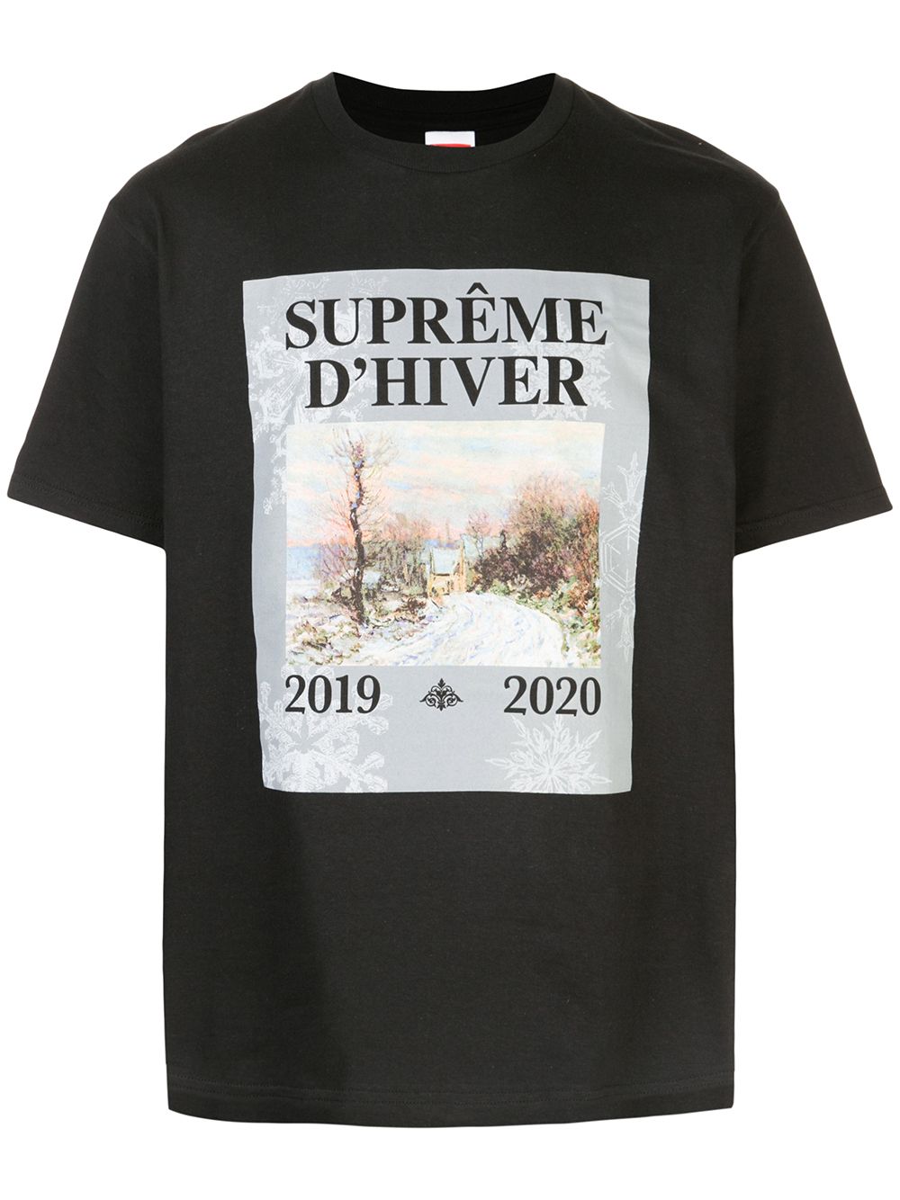 Supreme D'Hiver print T-shirt - Black von Supreme