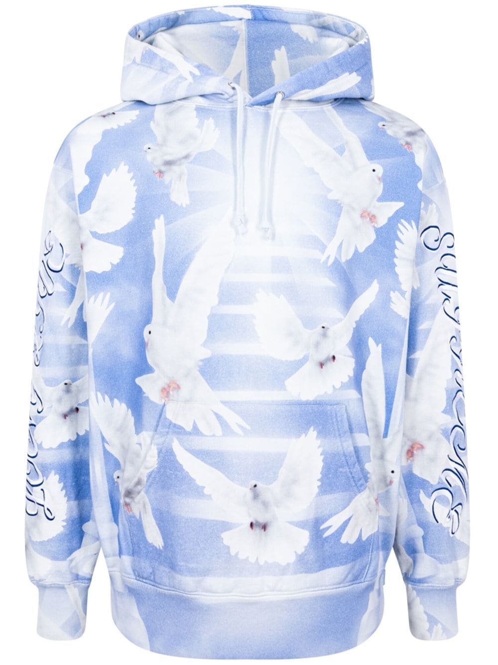 Supreme Doves-print hoodie - Blue von Supreme