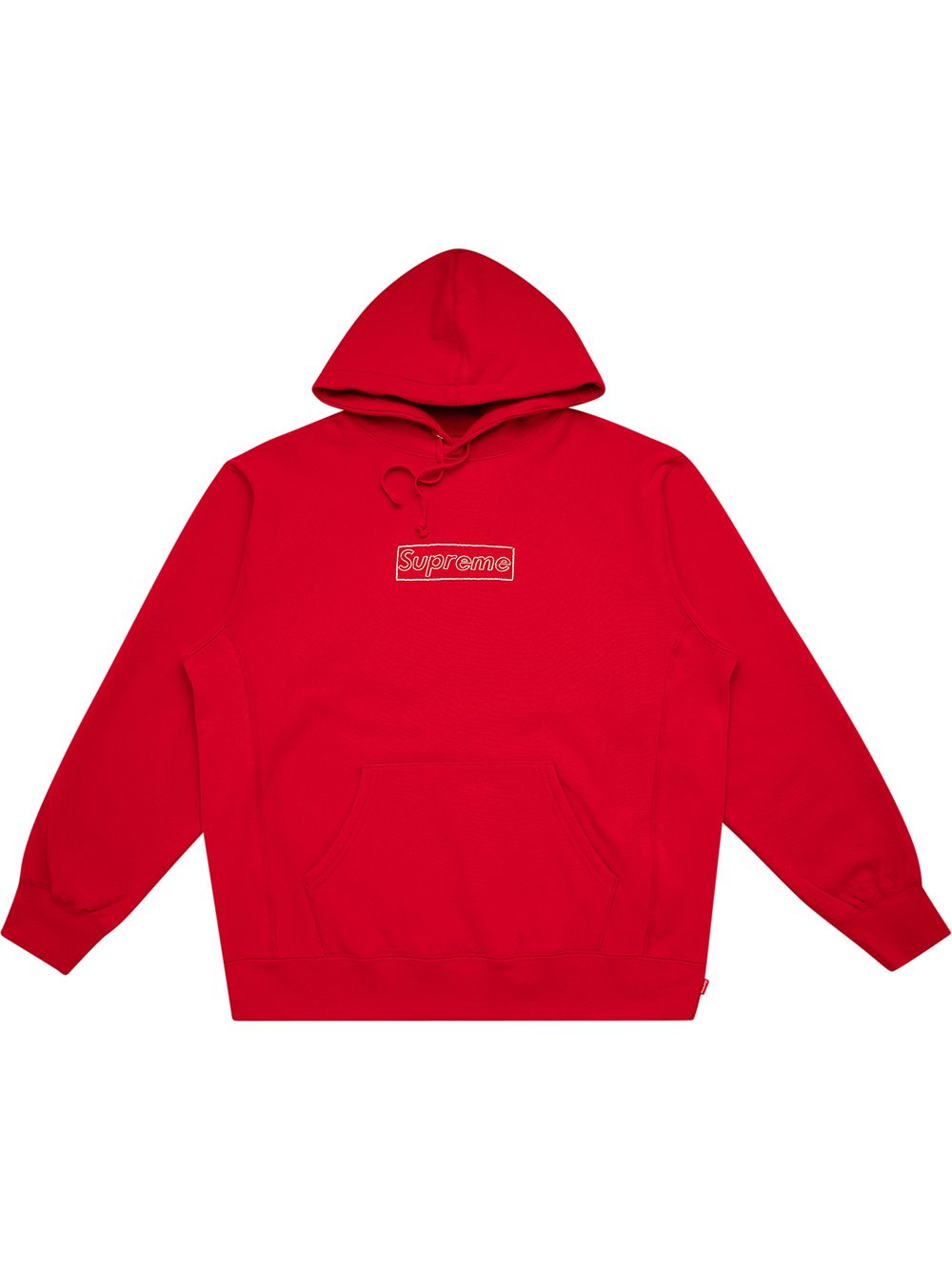 Supreme Kaws Chalk logo hoodie - Red von Supreme