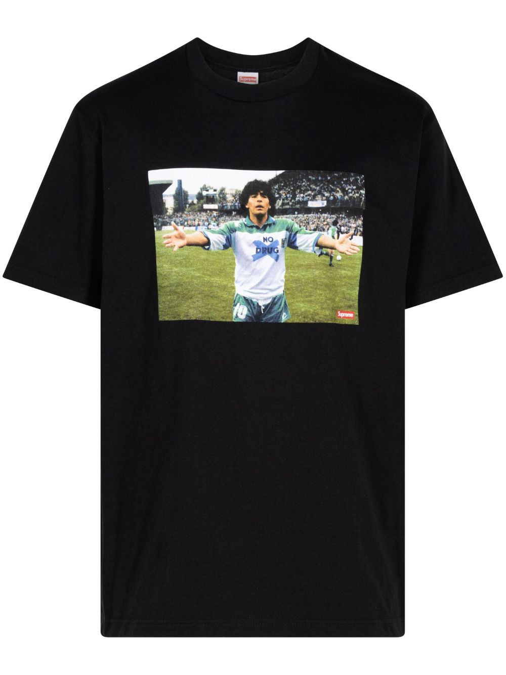 Supreme Maradona photo-print T-shirt - Black von Supreme