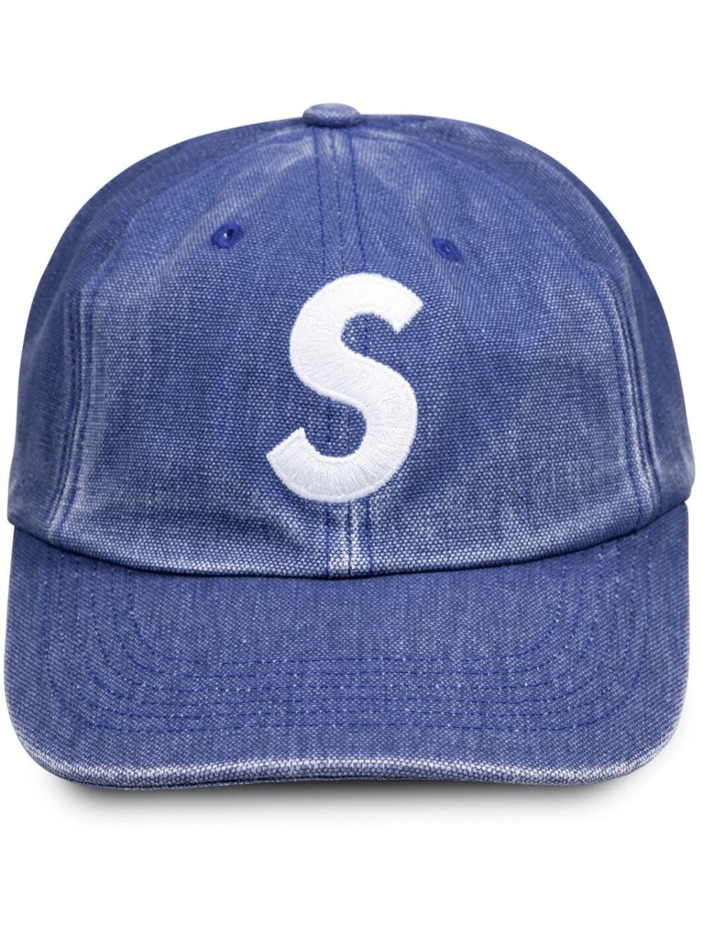 Supreme Pigment logo-embroidered 6-panel cap - Blue von Supreme