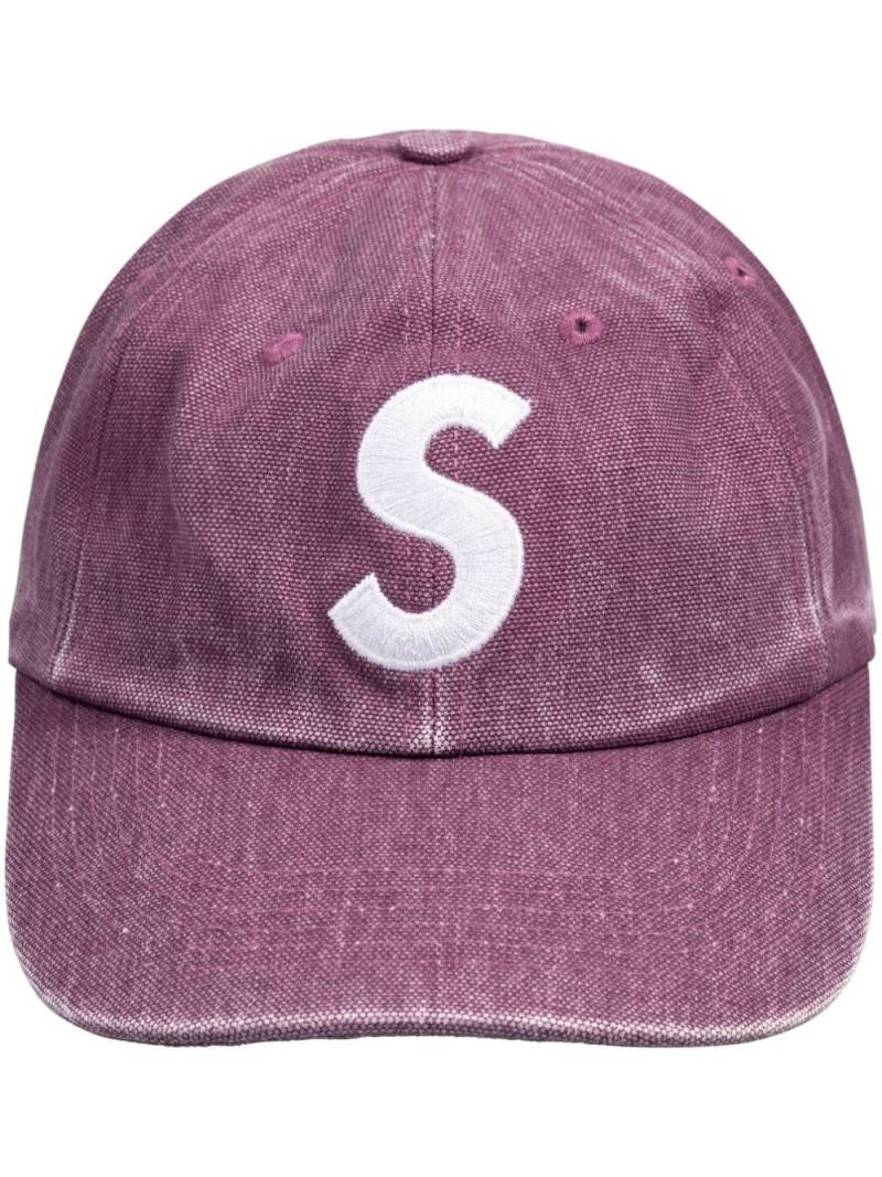 Supreme Pigment logo-embroidered 6-panel cap - Purple von Supreme