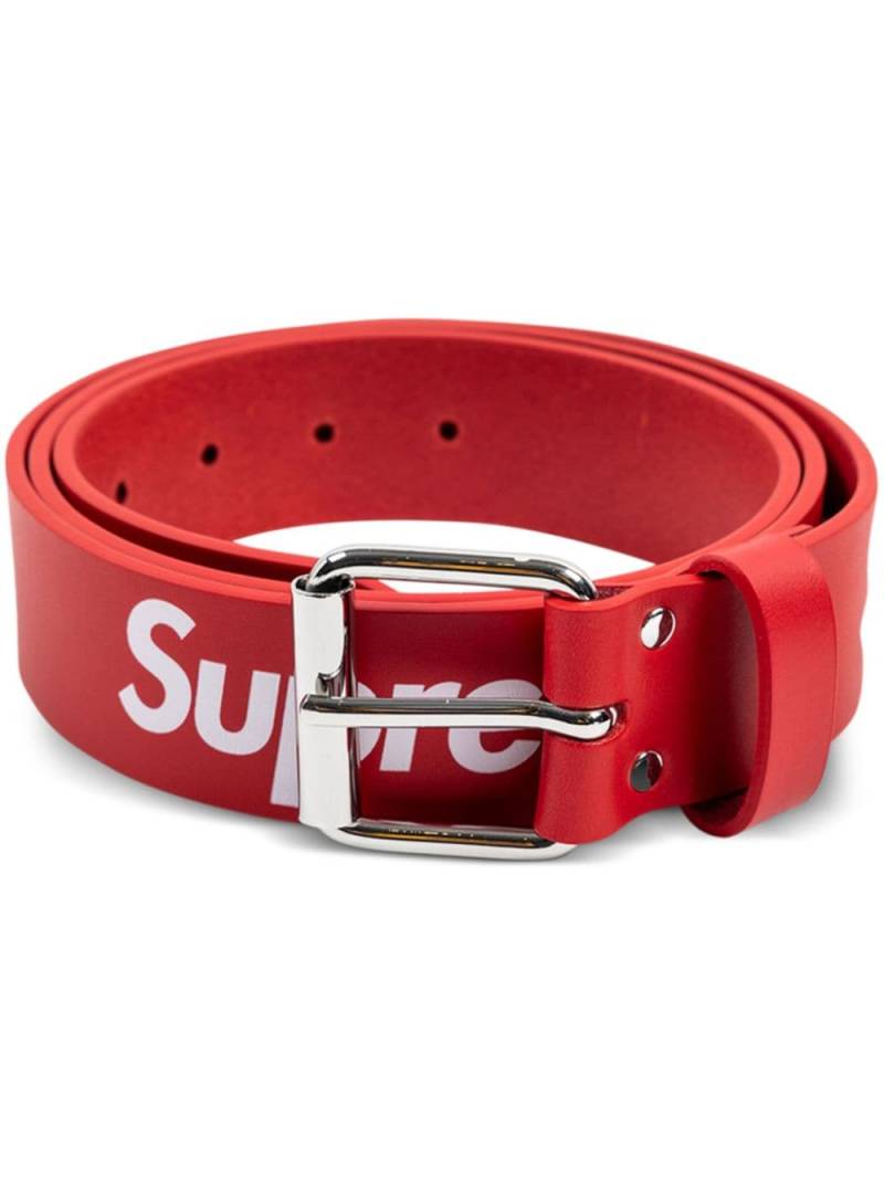 Supreme Repeat "Red" leather belt von Supreme