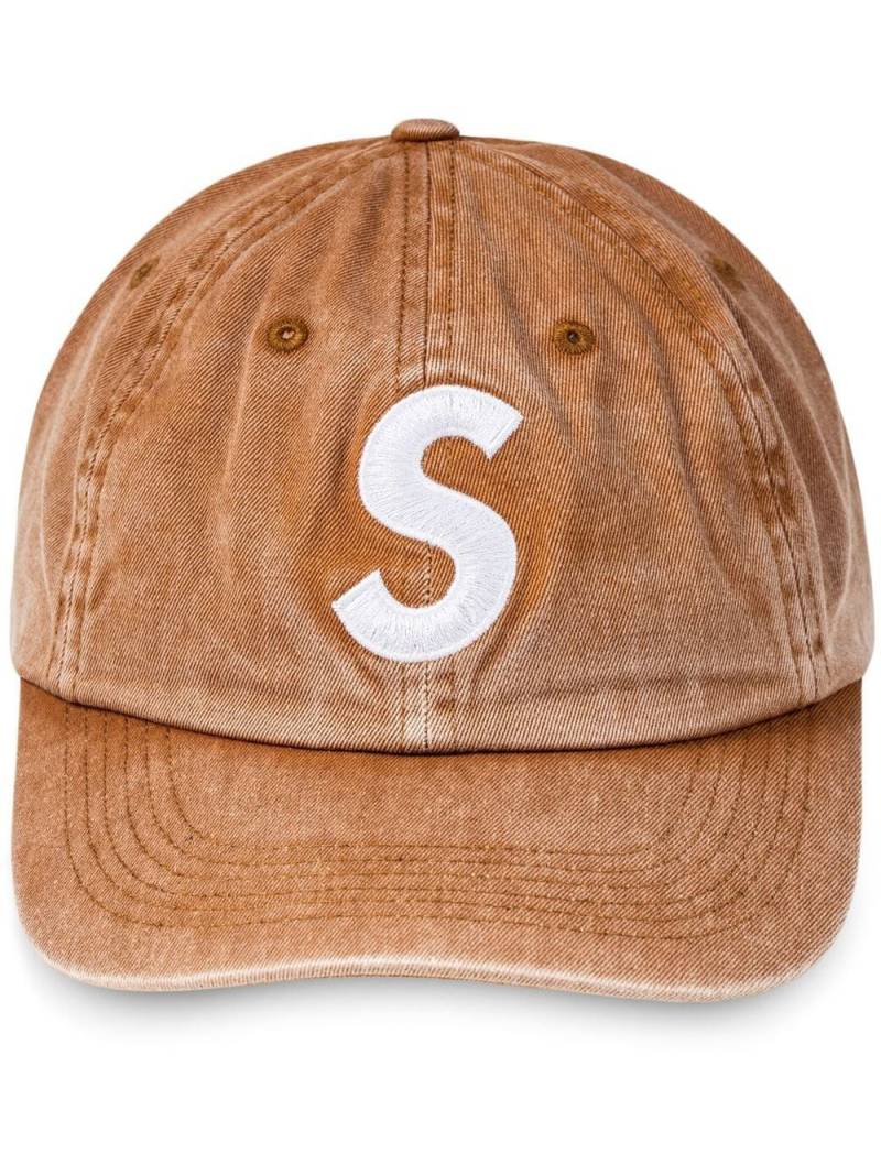 Supreme pigment-print S logo 6-panel cap - Brown von Supreme