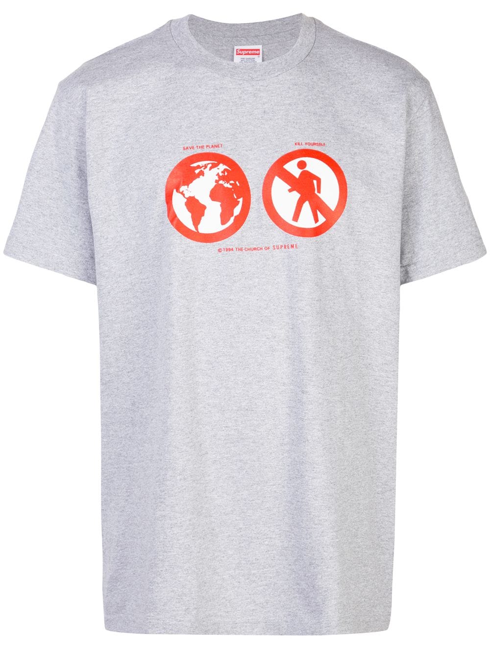 Supreme Save The Planet T-shirt - Grey von Supreme