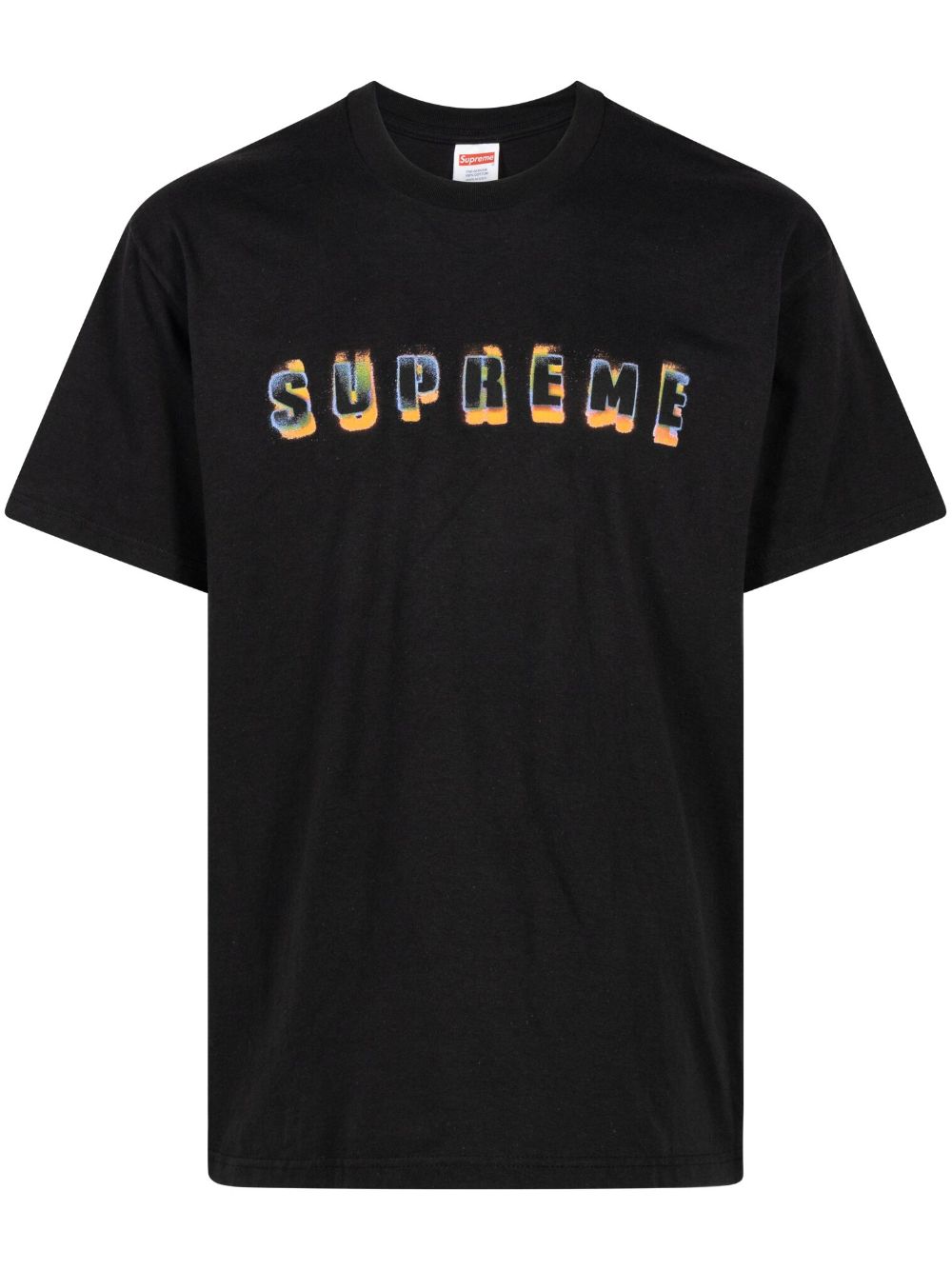 Supreme Stencil logo-print cotton T-shirt - Black von Supreme