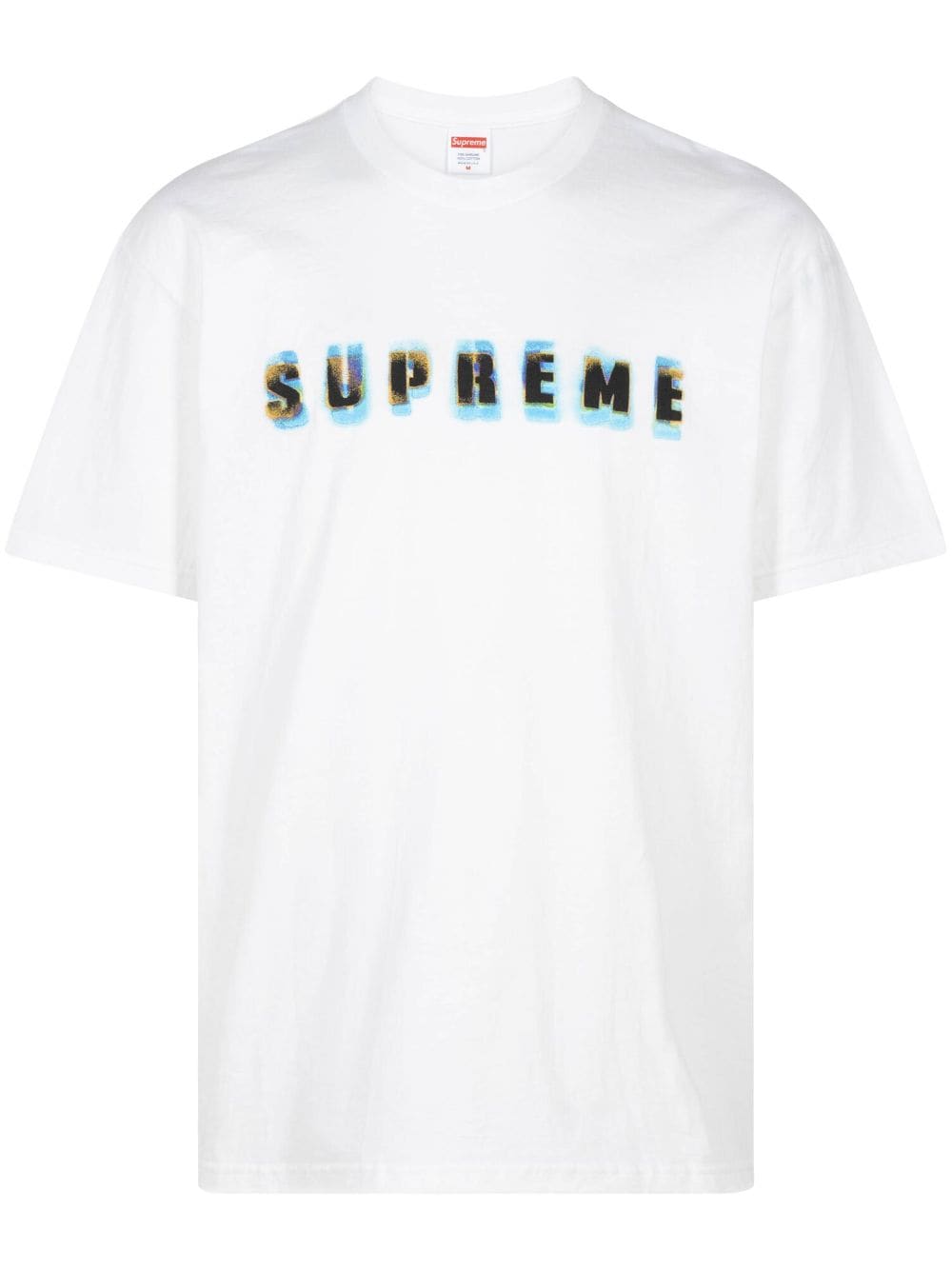 Supreme Stencil logo-print cotton T-shirt - White von Supreme