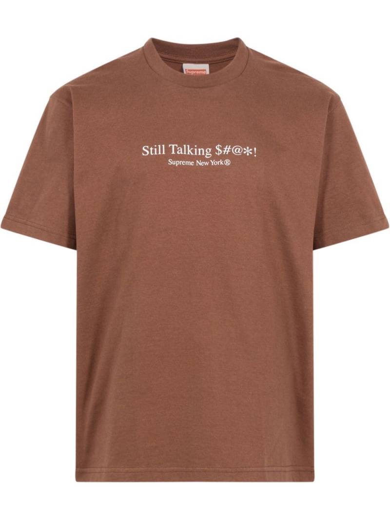 Supreme Still Talking short-sleeve T-shirt - Brown von Supreme