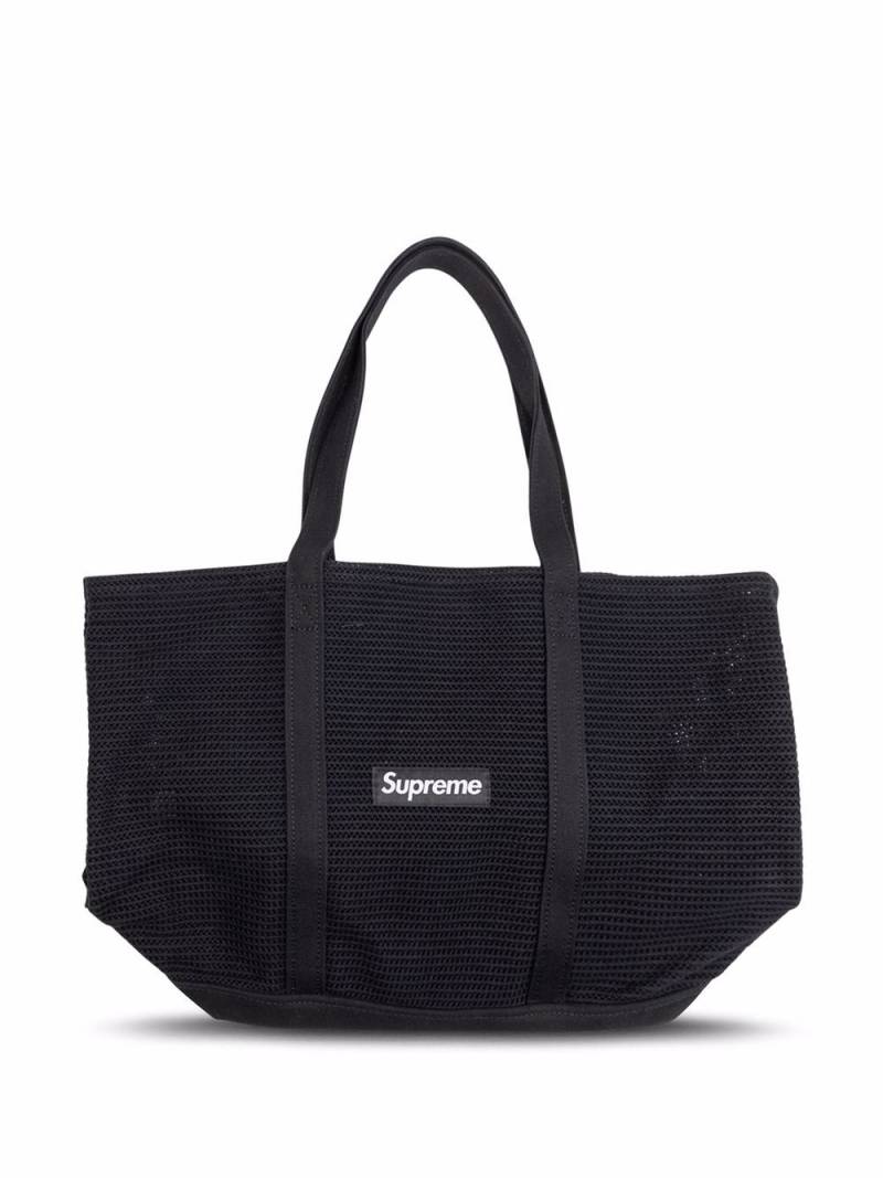 Supreme String logo-patch tote bag - Black von Supreme