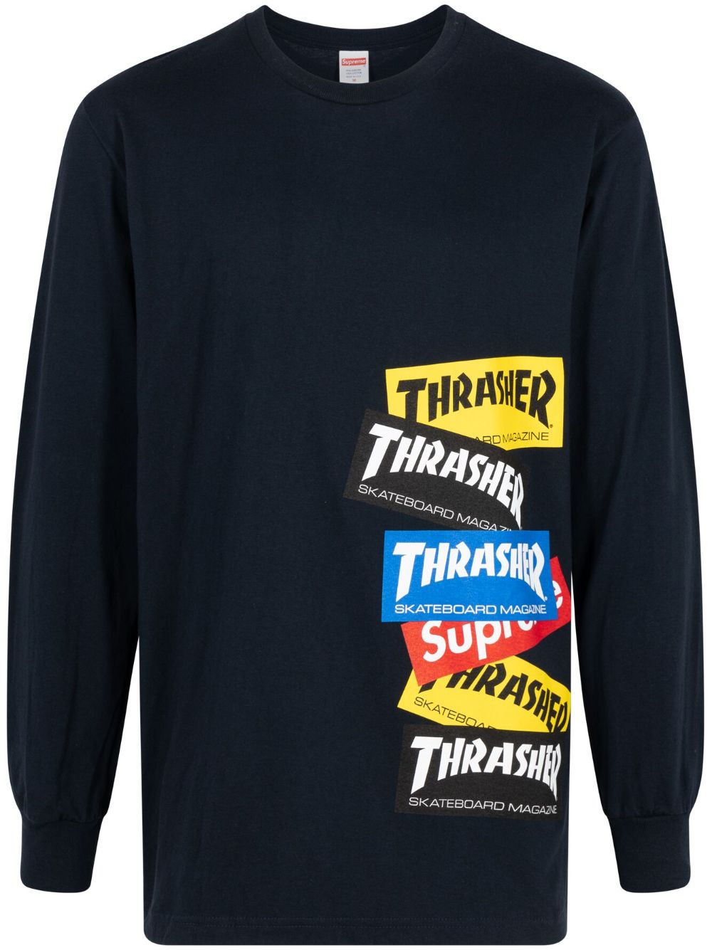 Supreme x Thrasher Multi Logo "Navy" sweatshirt - Black von Supreme