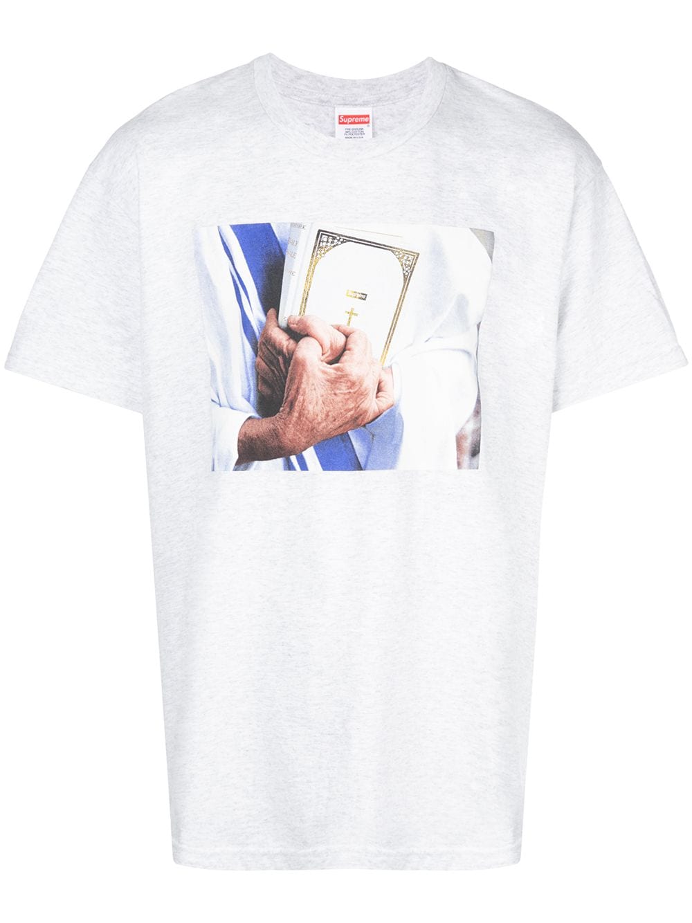 Supreme Bible-print T-shirt - Grey von Supreme