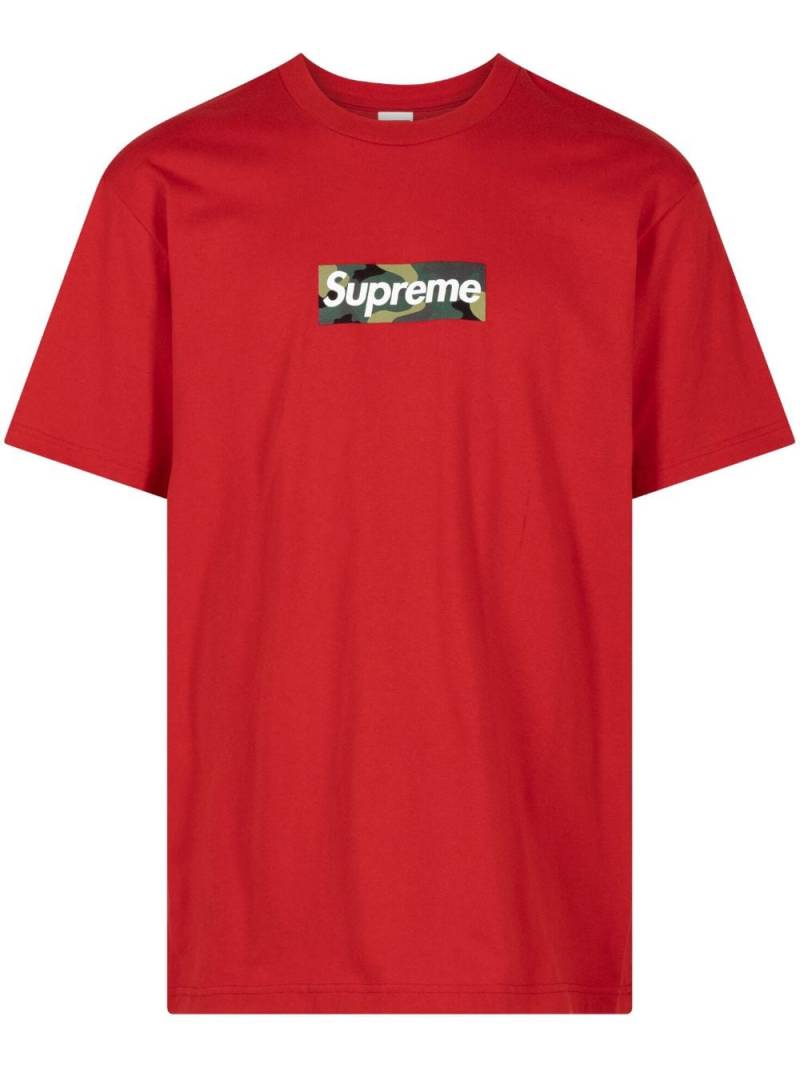 Supreme box logo cotton T-shirt - Red von Supreme