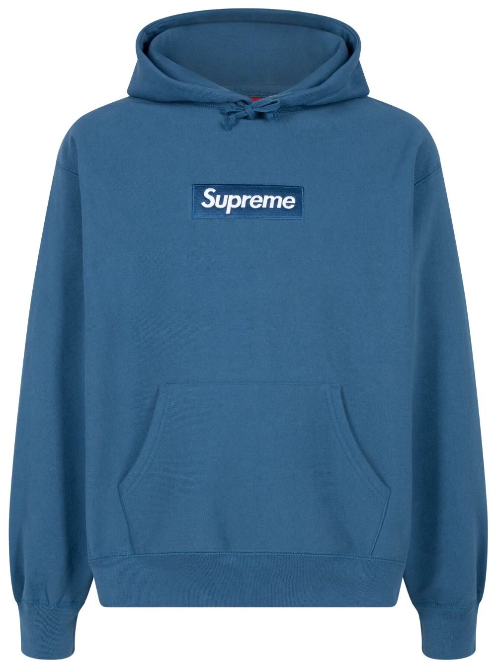 Supreme box logo cotton hoodie - Blue von Supreme