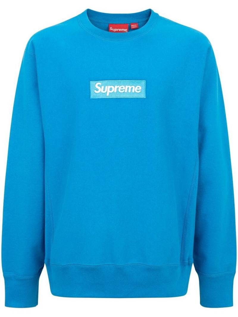 Supreme box logo crew-neck sweatshirt - Blue von Supreme