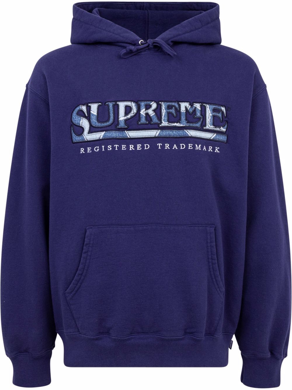 Supreme denim-logo hoodie - Blue von Supreme