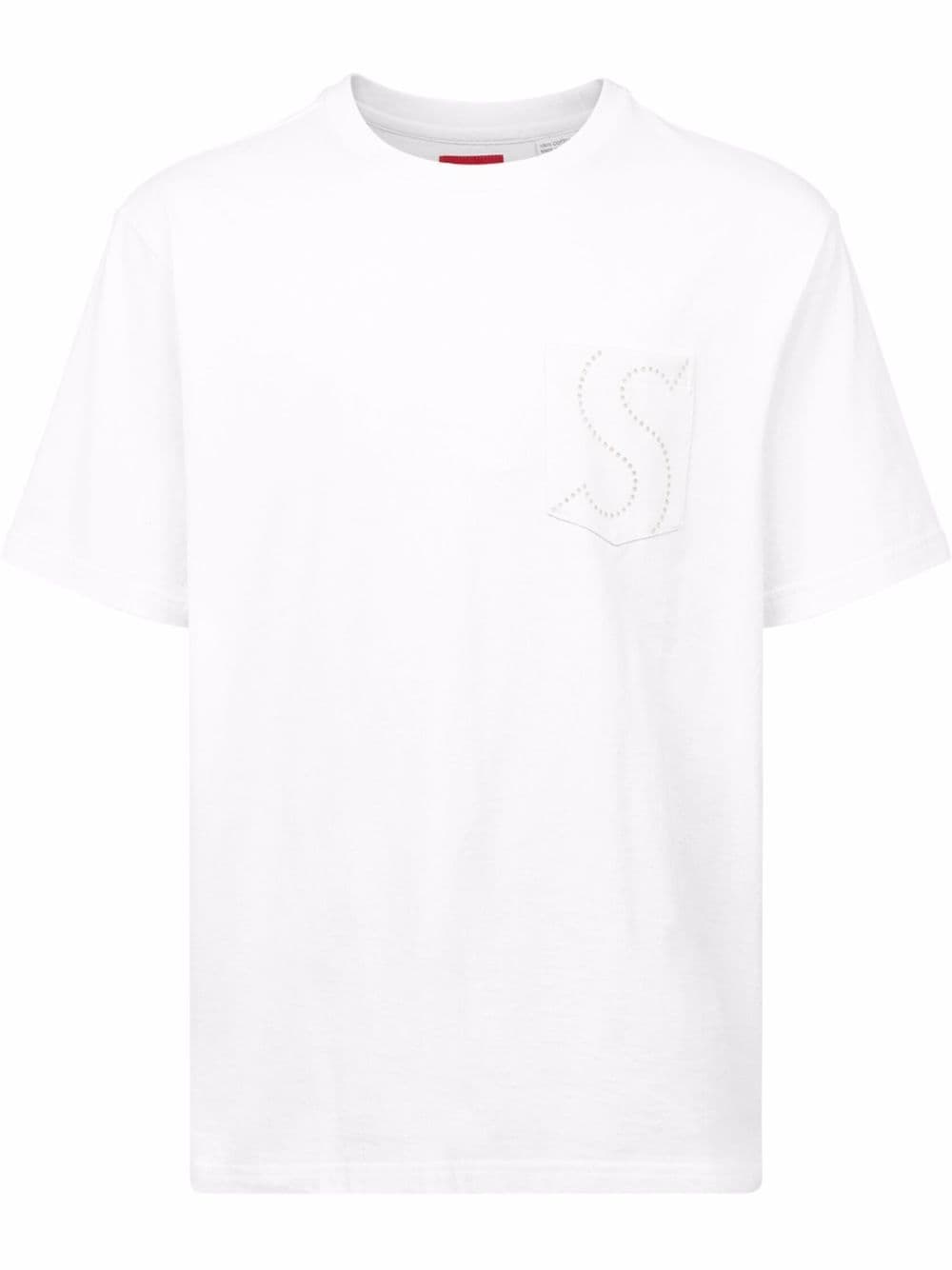 Supreme laser cut S logo T-shirt - White von Supreme