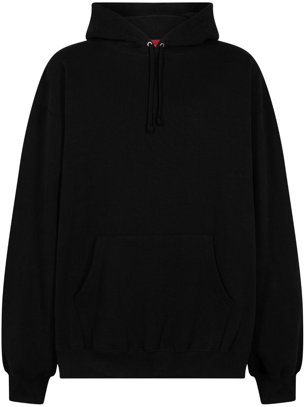 Supreme logo-appliqué cotton hoodie - Black von Supreme