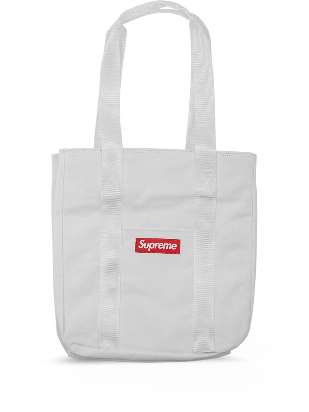 Supreme logo-print canvas tote bag - White von Supreme