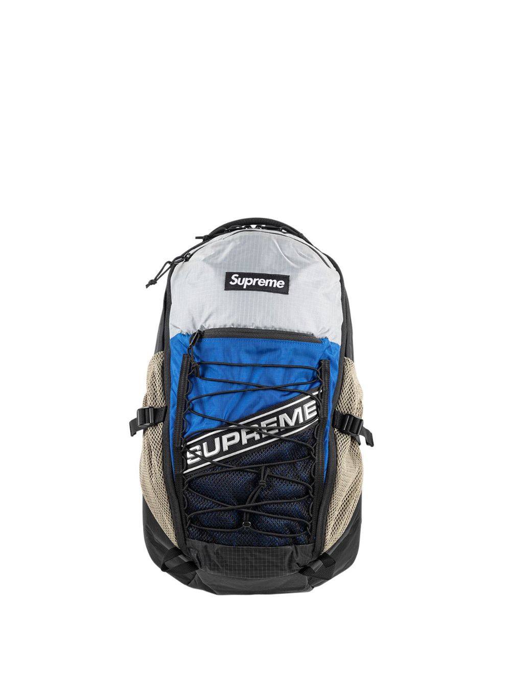 Supreme logo colour-block backpack - Black von Supreme