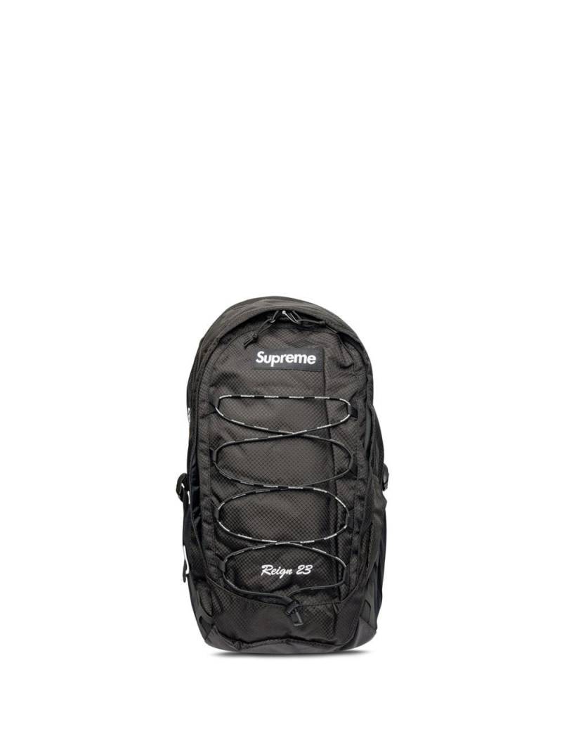 Supreme logo-patch backpack - Black von Supreme