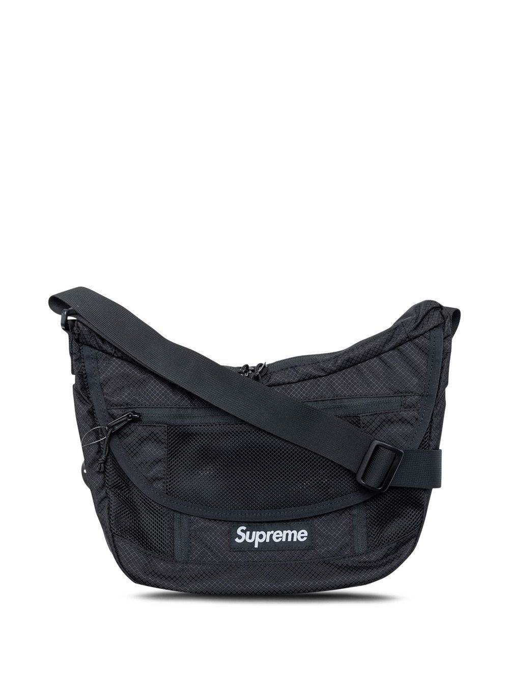 Supreme logo-patch shoulder bag - Black von Supreme