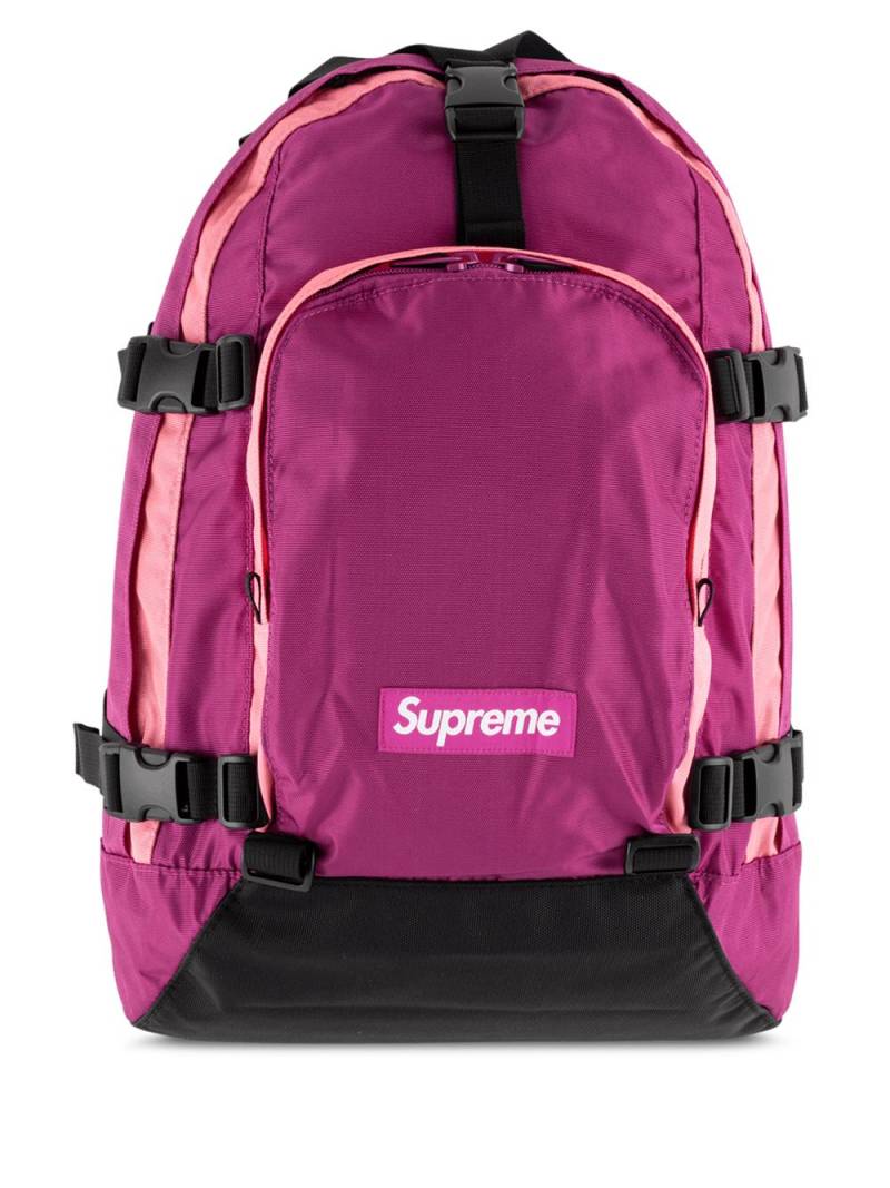 Supreme logo-patch backpack - Pink von Supreme