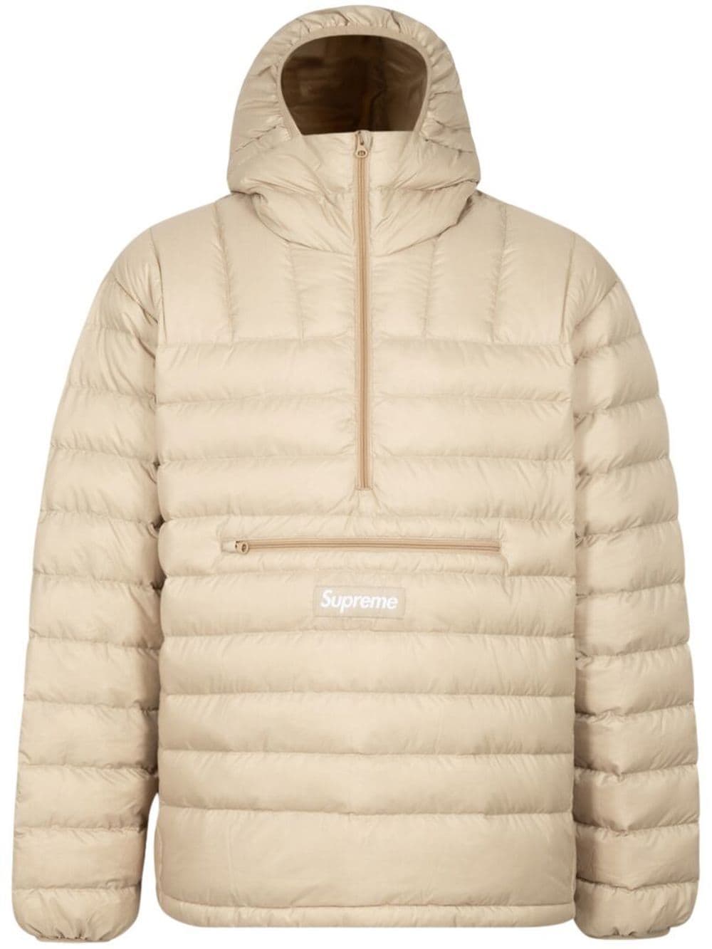 Supreme micro down half-zip hooded jacket - Neutrals von Supreme