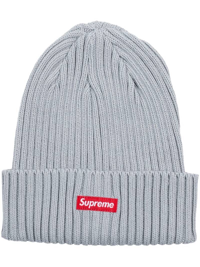 Supreme overdyed rib-knit beanie - Grey von Supreme