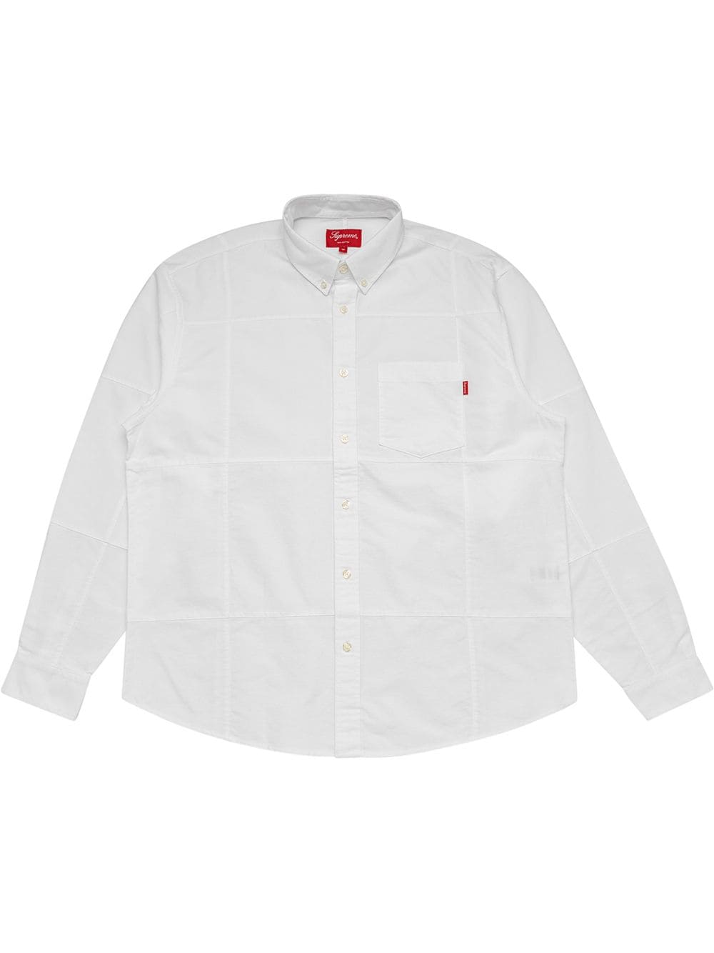 Supreme patchwork Oxford shirt - White von Supreme