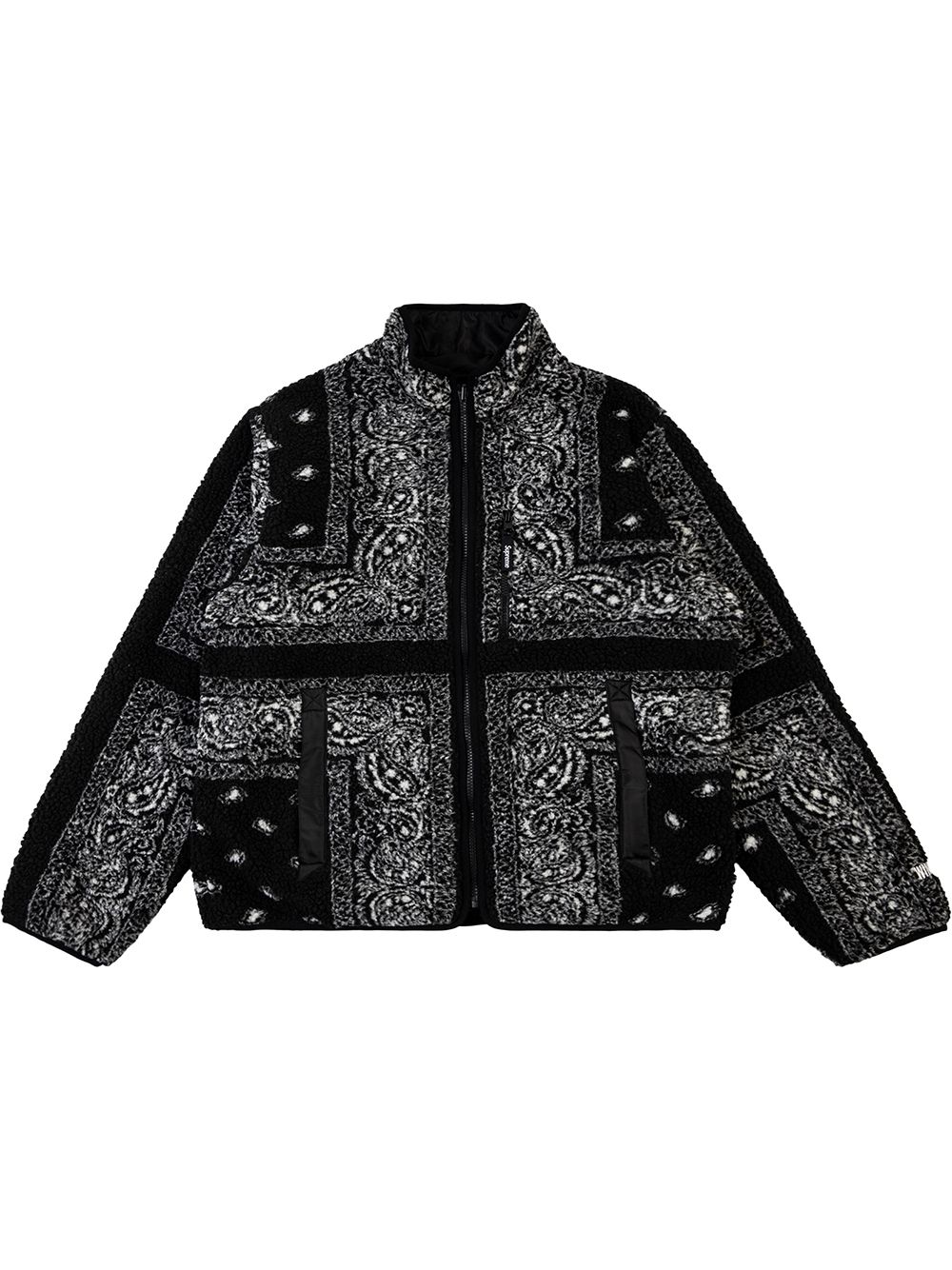 Supreme reversible bandana fleece jacket - Black von Supreme