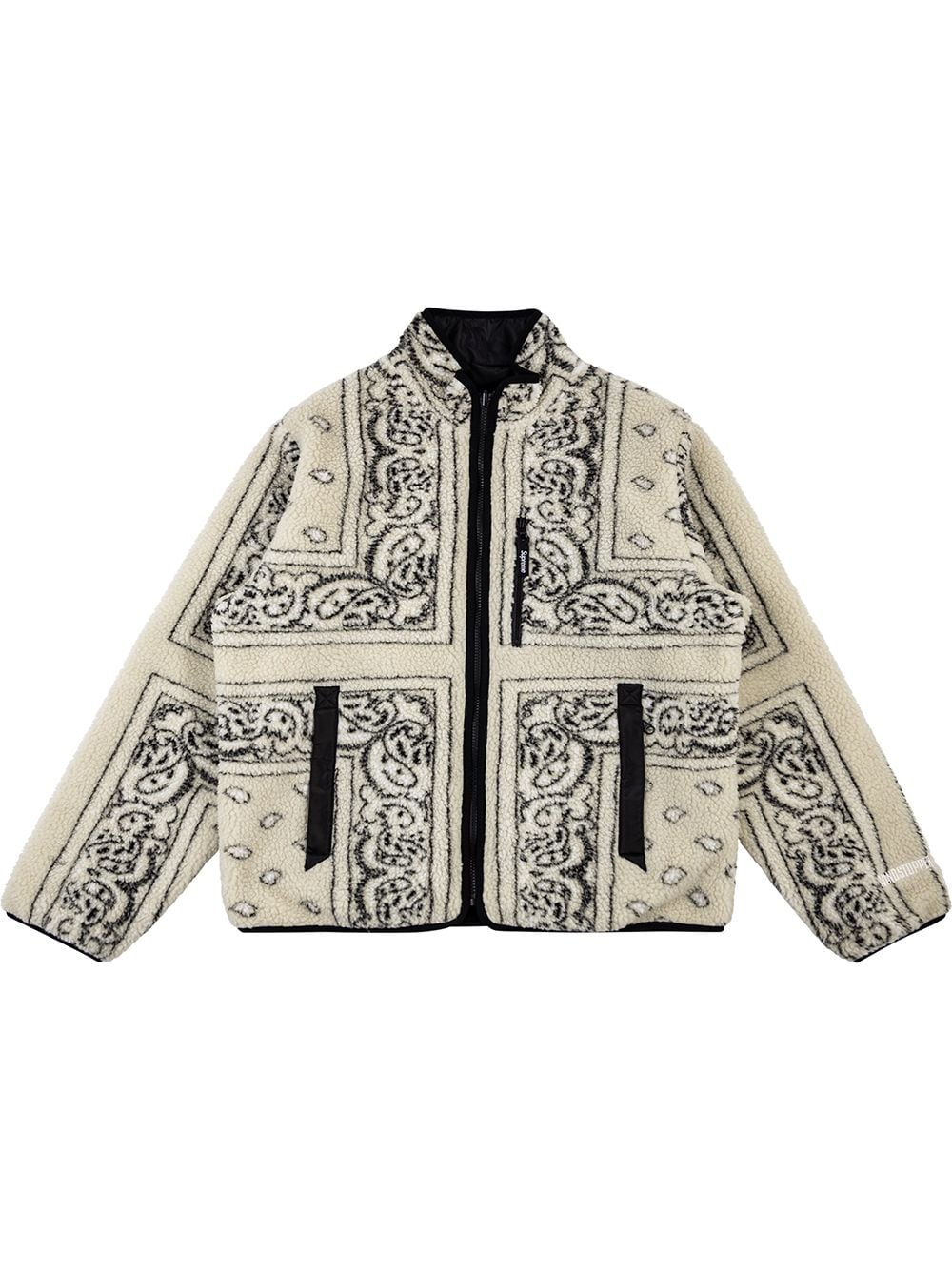 Supreme reversible bandana-print fleece jacket - Neutrals von Supreme