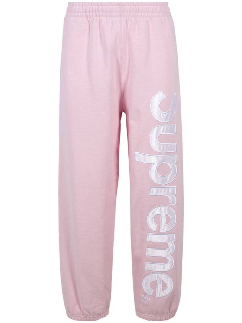 Supreme satin logo-appliqué track pants - Pink von Supreme