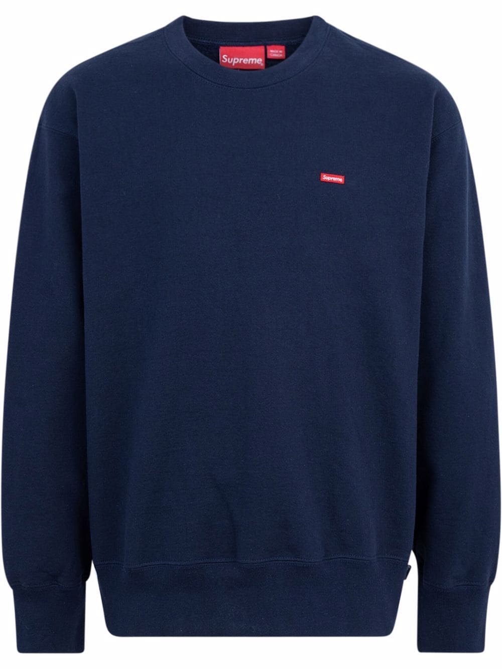 Supreme small box logo crewneck sweatshirt - Blue von Supreme