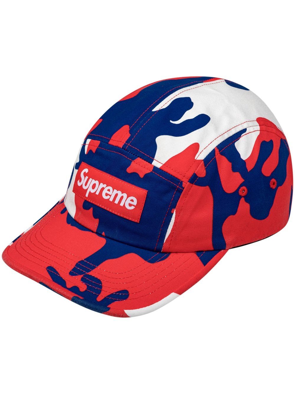 Supreme washed chino twill camp cap - Red von Supreme