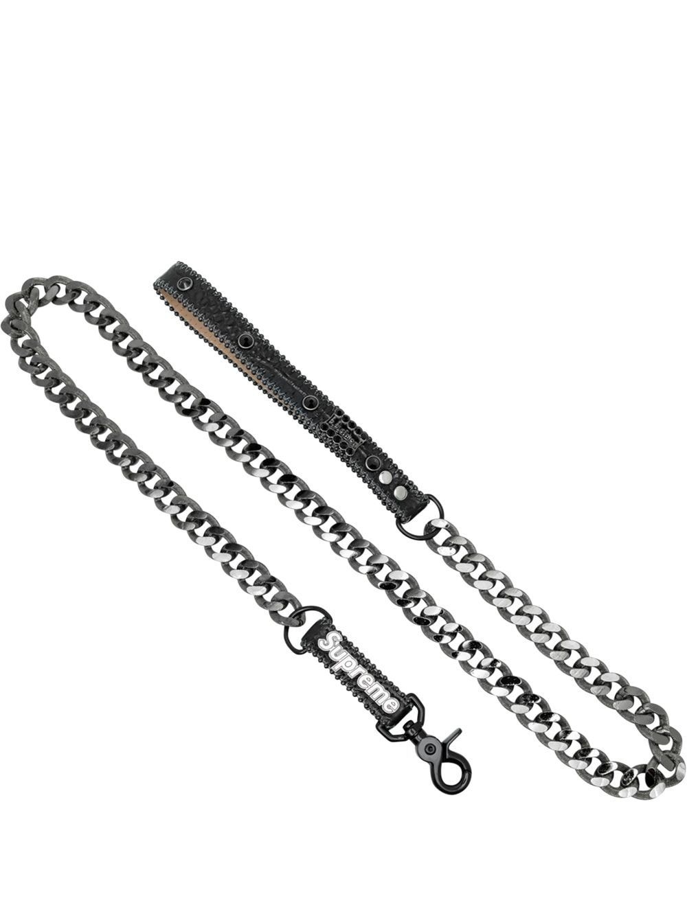 Supreme x B.B. Simon studded dog leash "SS22" - Silver von Supreme