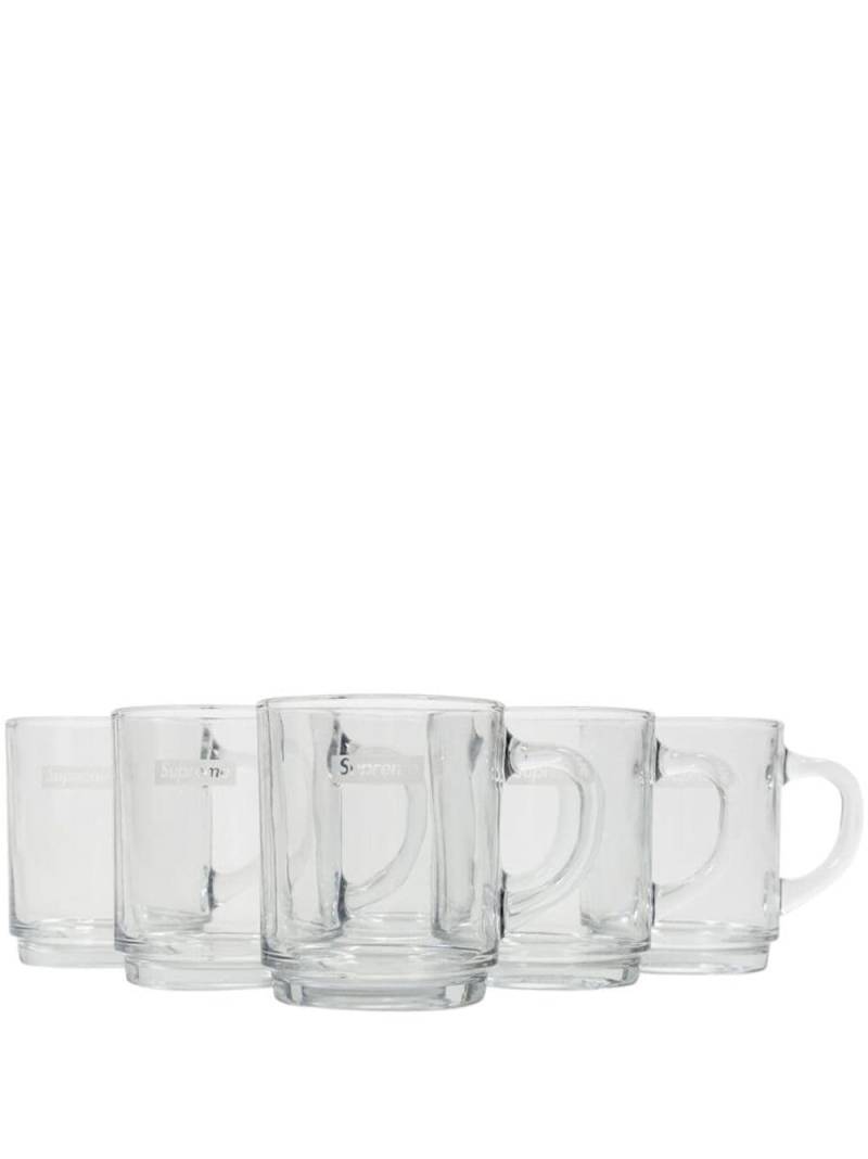 Supreme x Duralex glass mugs (set of 6) - White von Supreme