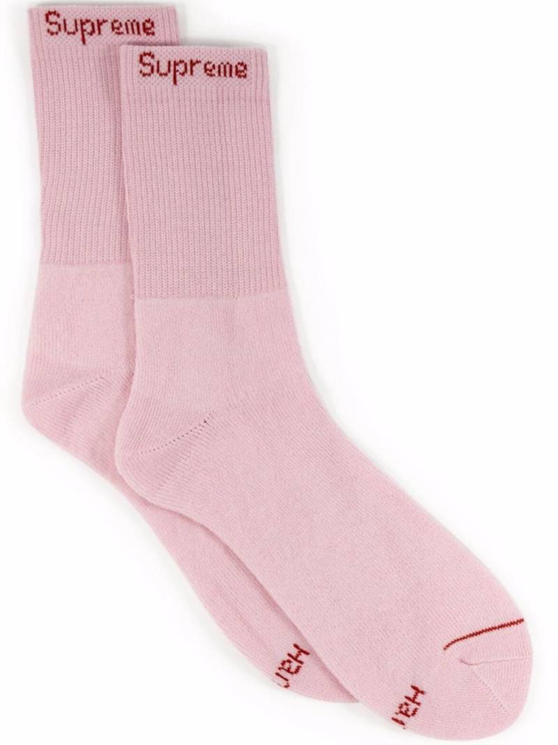 Supreme x Hanes crew socks (pack of 4) - Pink von Supreme