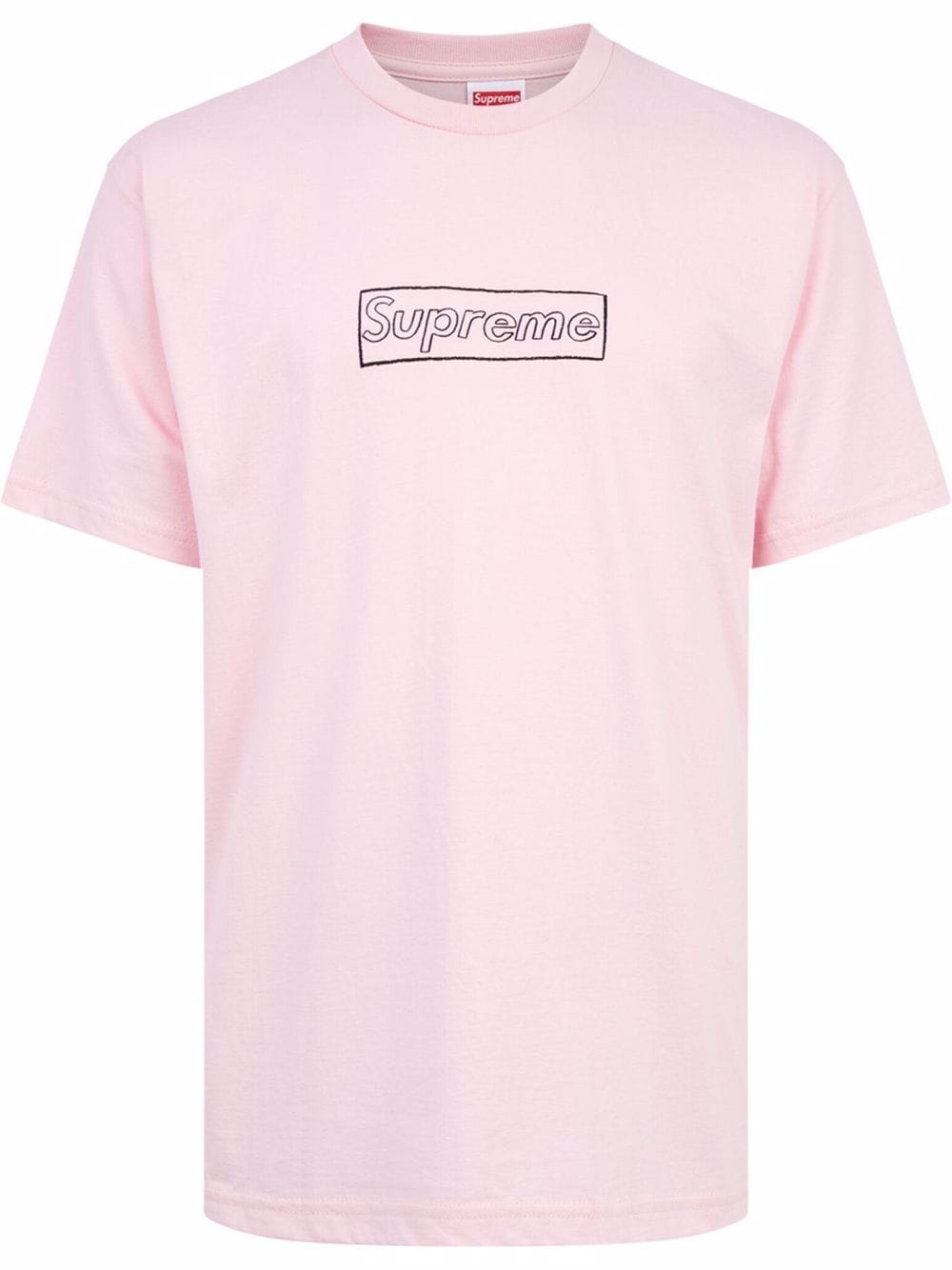 Supreme x KAWS Chalk Logo crew neck T-shirt - Pink von Supreme