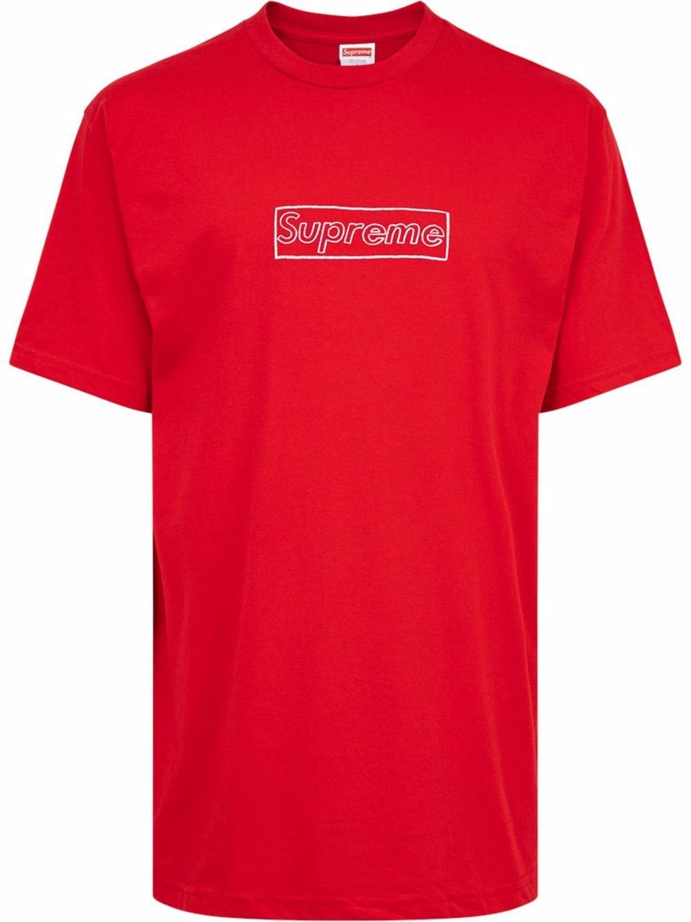 Supreme x KAWS Chalk Logo T-shirt - Red von Supreme
