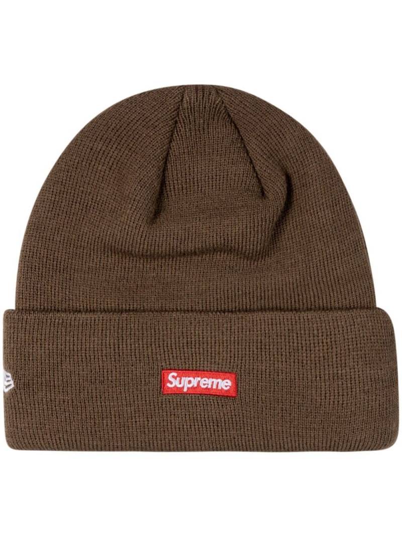 Supreme x New Era S logo beanie hat - Brown von Supreme