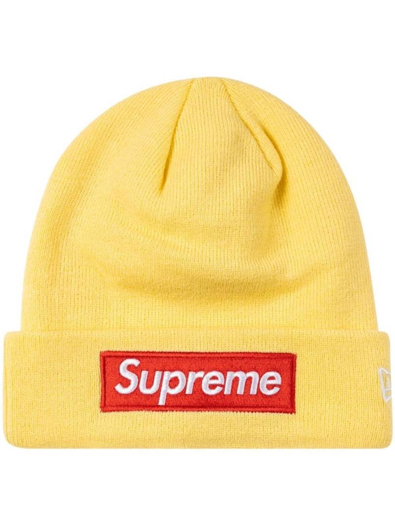 Supreme x New Era Box Logo knitted beanie - Yellow von Supreme