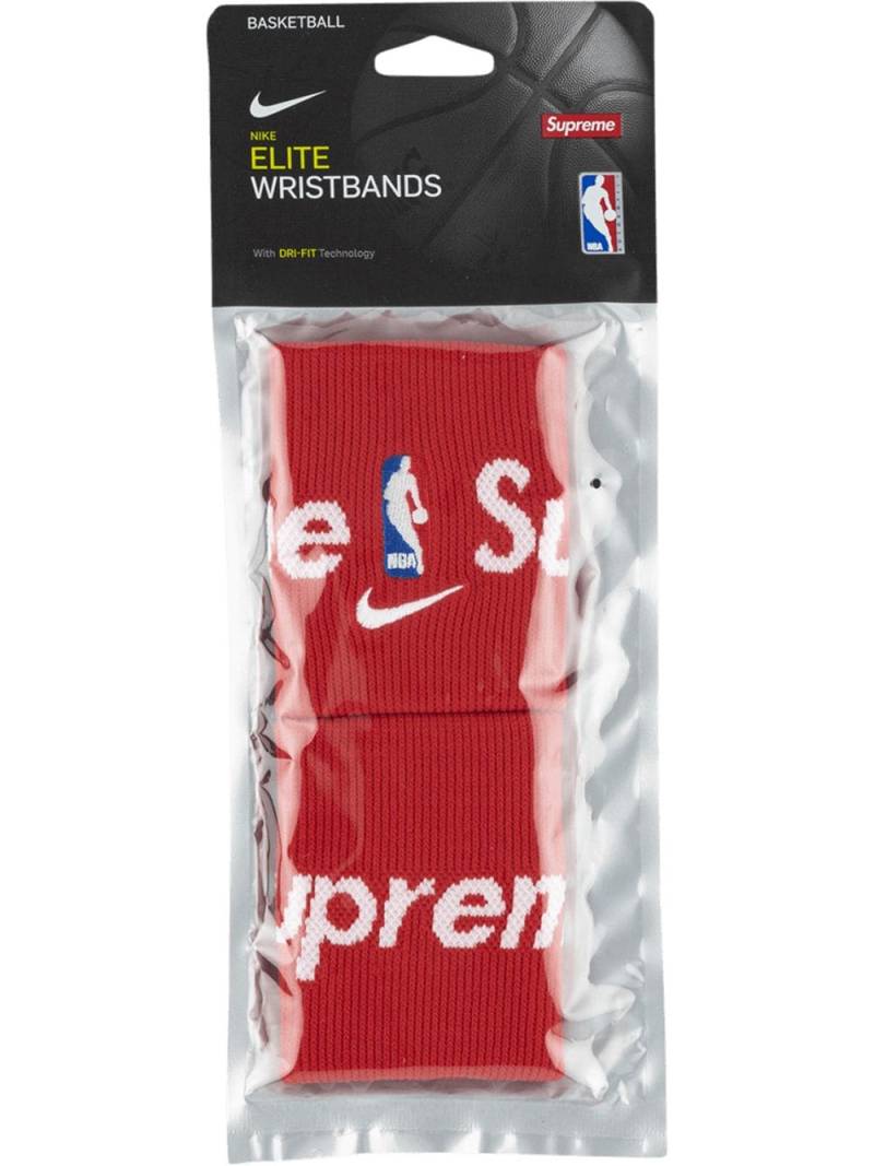 Supreme x Nike Elite wristbands - Red von Supreme