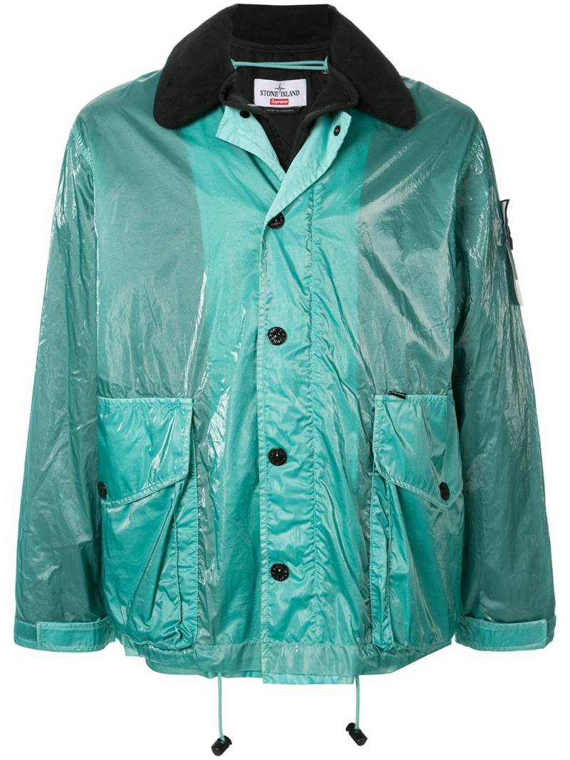 Supreme x Stone Island New Silk Light jacket - Green von Supreme