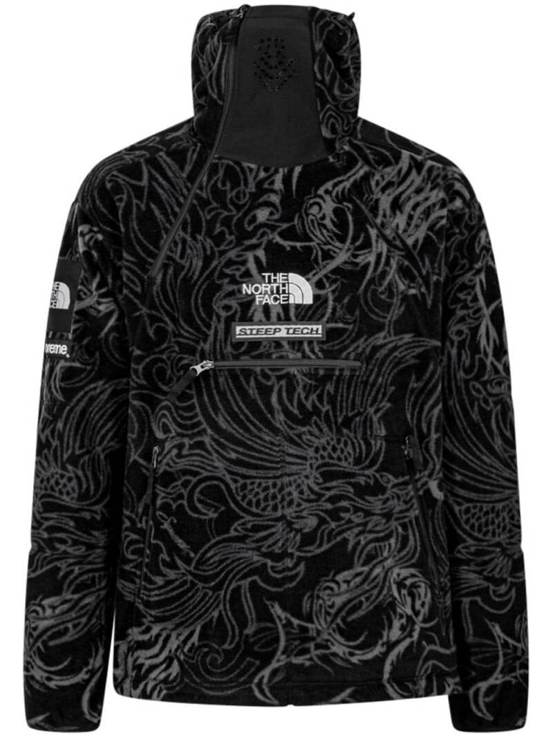 Supreme x The North Face Steep Tech fleece sweatshirt - Black von Supreme