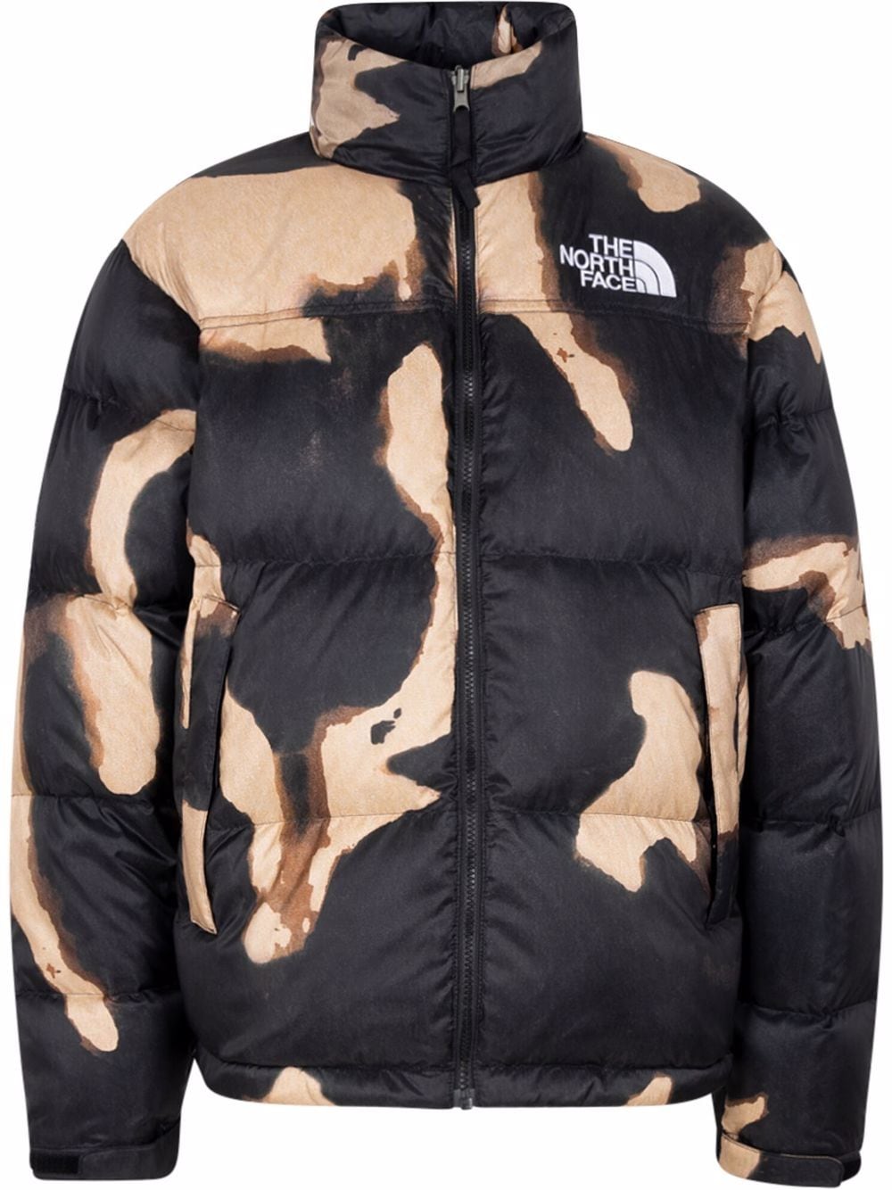 Supreme x The North Face Nuptse Bleached Denim Print jacket - Brown von Supreme