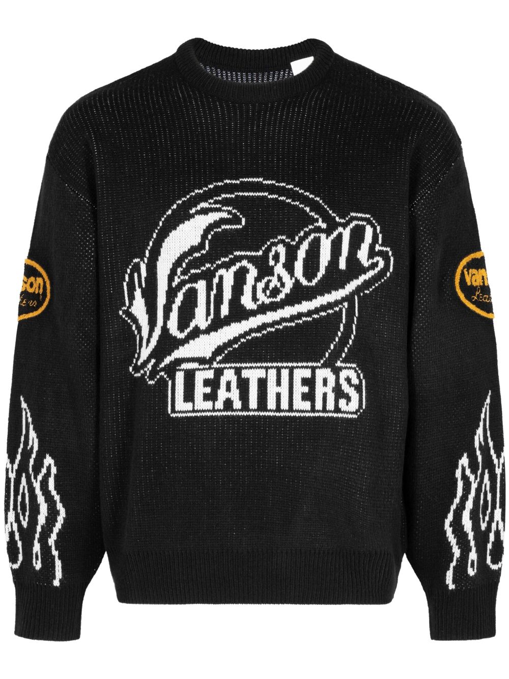 Supreme x Vanson Leathers jumper - Black von Supreme