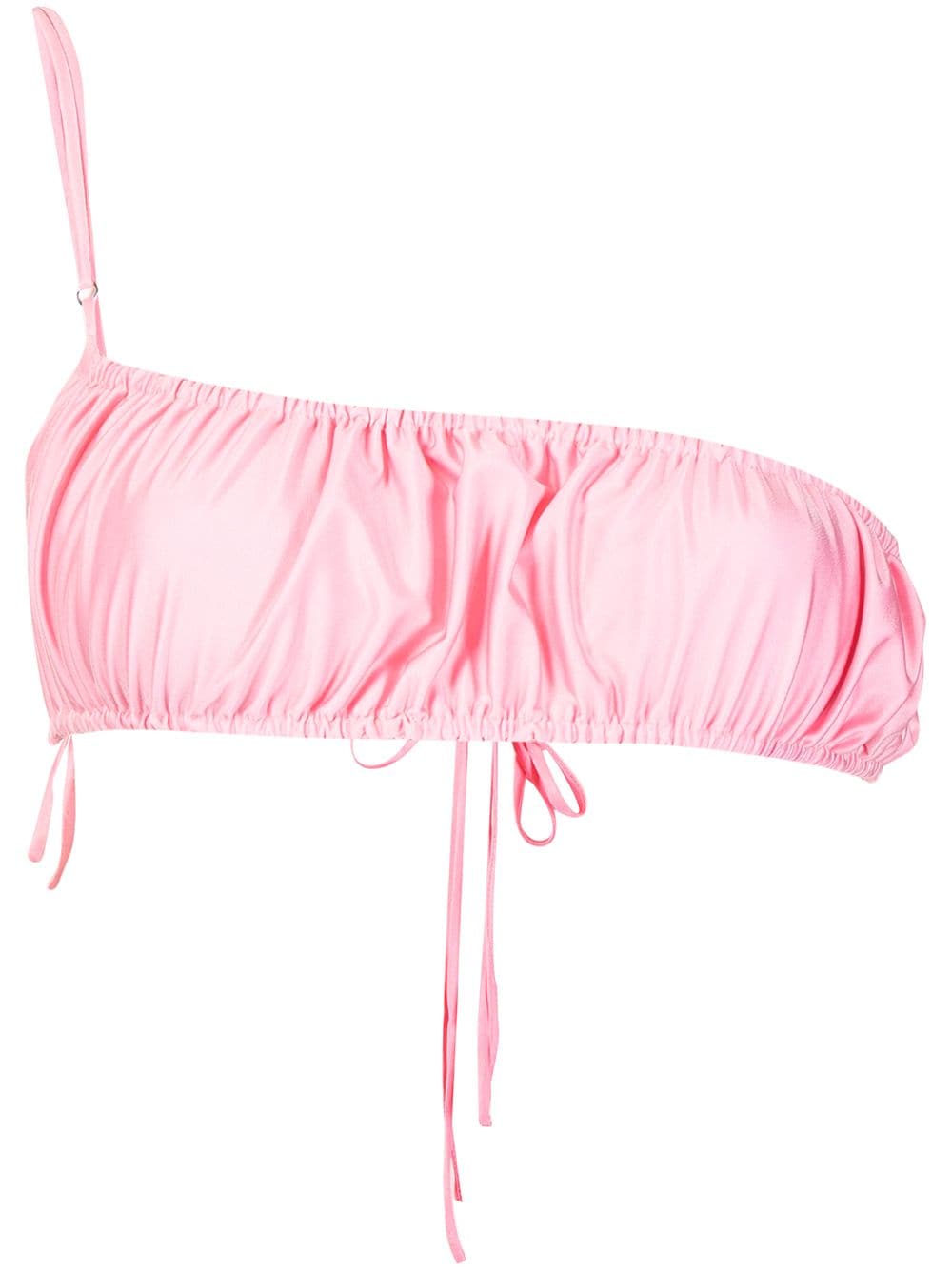 Supriya Lele ruched asymmetric bikini top - Pink von Supriya Lele