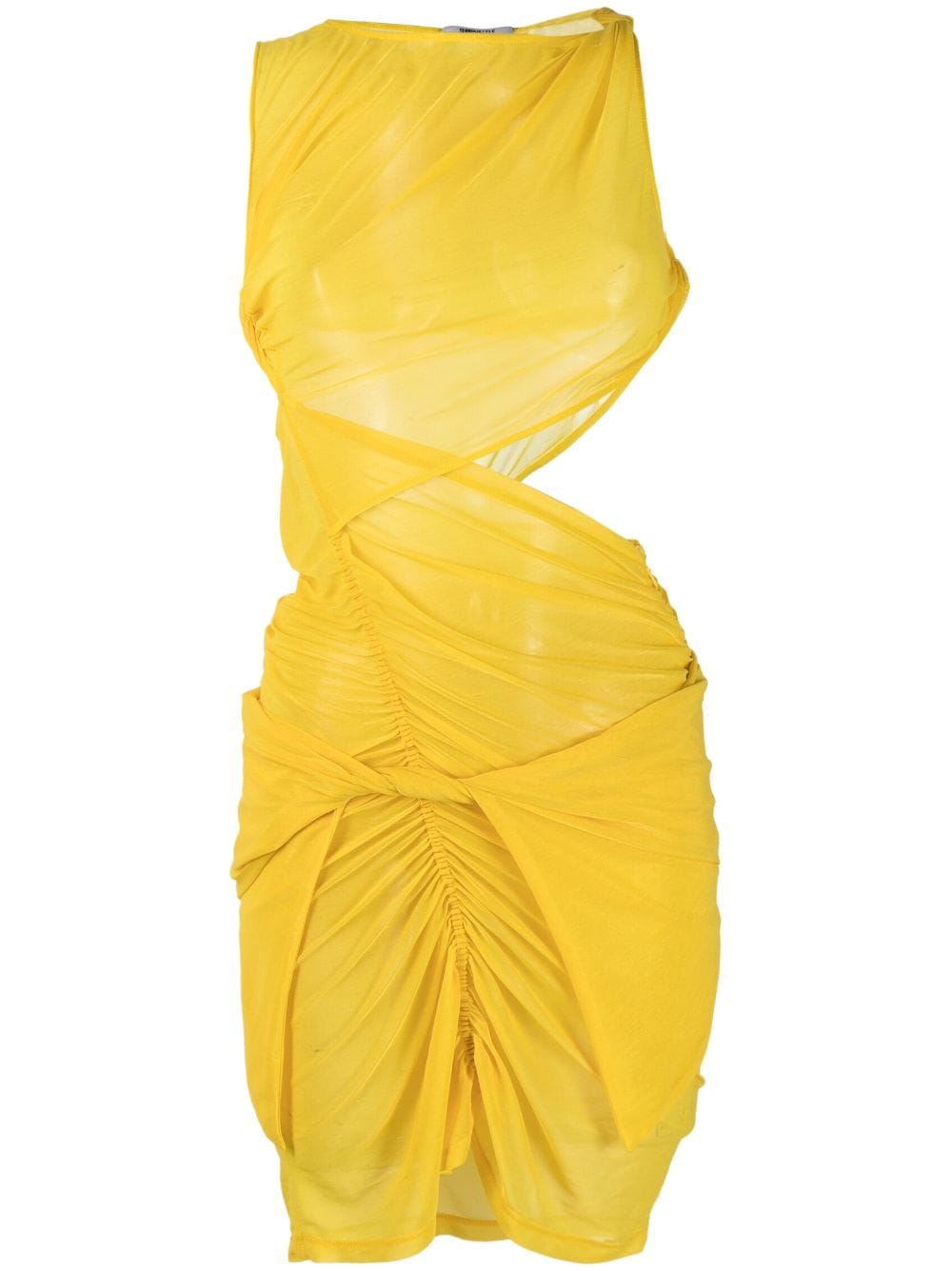 Supriya Lele twist-detail minidress - Yellow von Supriya Lele