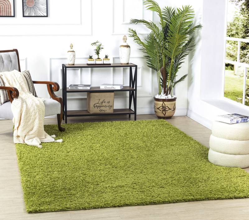 Livabliss Hochflor-Teppich »BORACAY«, rechteckig, 37 mm Höhe, Flauschig, Langflor, Weich, Wohnzimmer Flurteppich, Grau von Livabliss